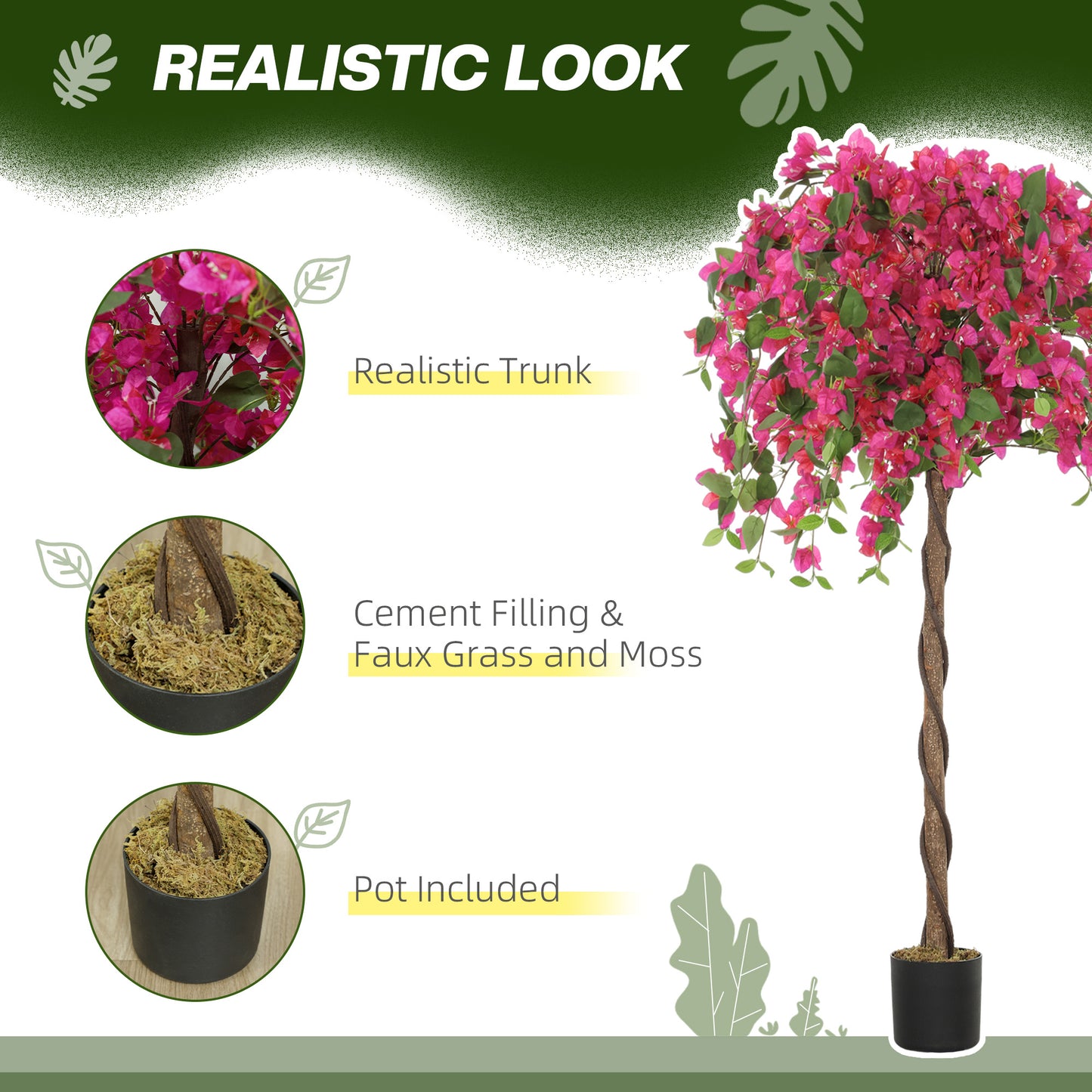 2PCS Pink Murraya Flowers