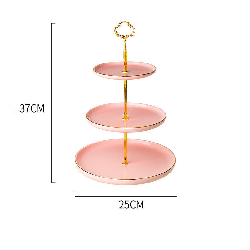 European Tiered Dessert Plate