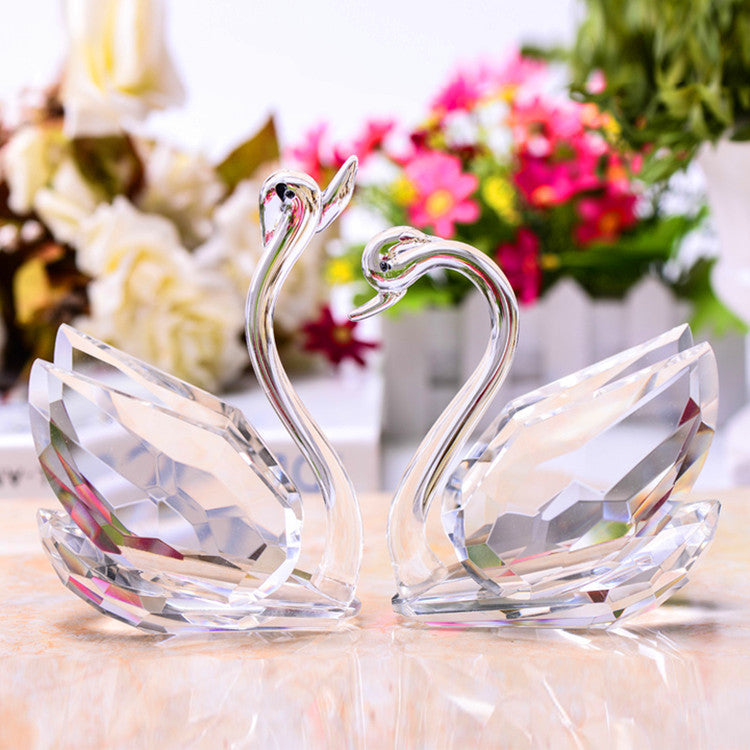 Crystal Swan Decoration