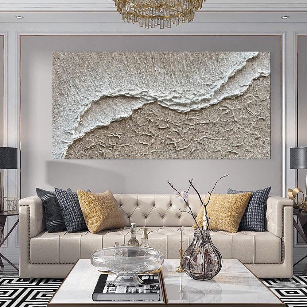 Earth Texture Sea Beach Oil Painting