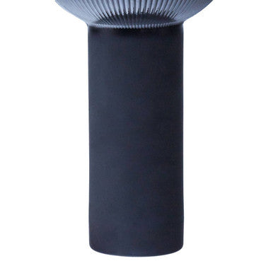 Large Navy Blue Glass Vase