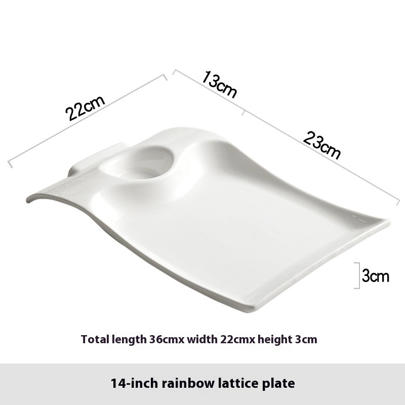 One Hole Serving Plate