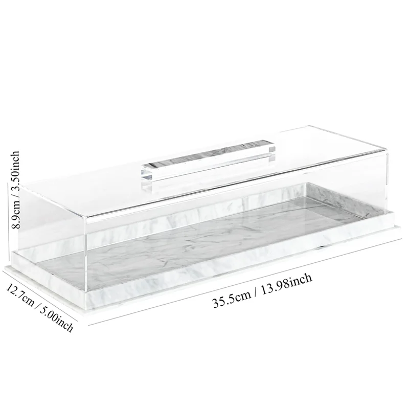 Rectangular Marbleized Cake Tray