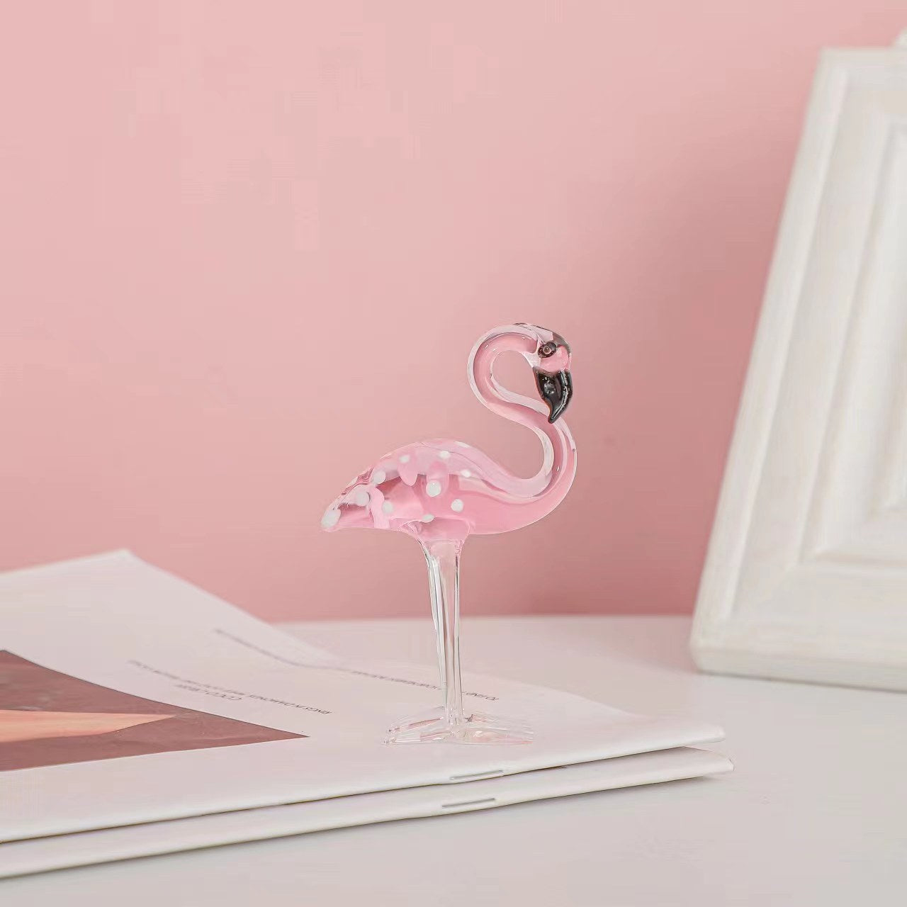 Flamingo Crystal Decorative Prop