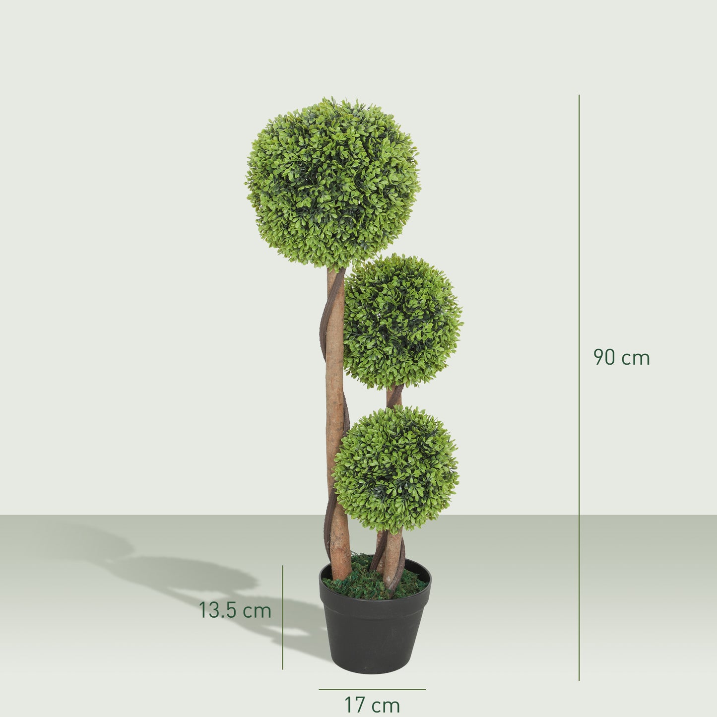 Set Of 2 Topiary Trees