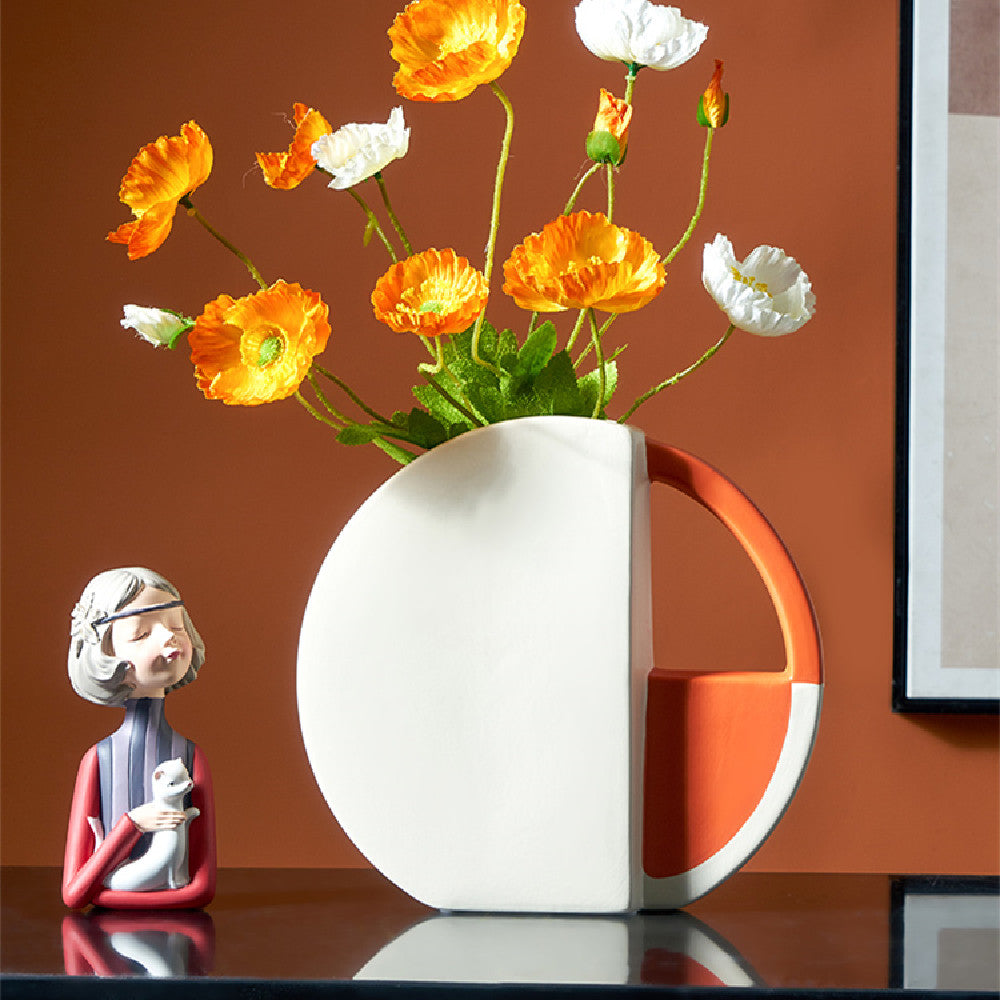 Modern Ceramic Round Vase