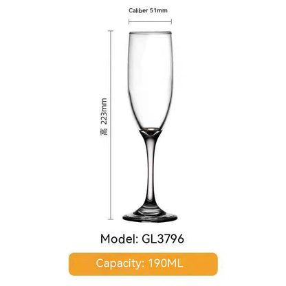 4PCS Crystal Champagne Glass