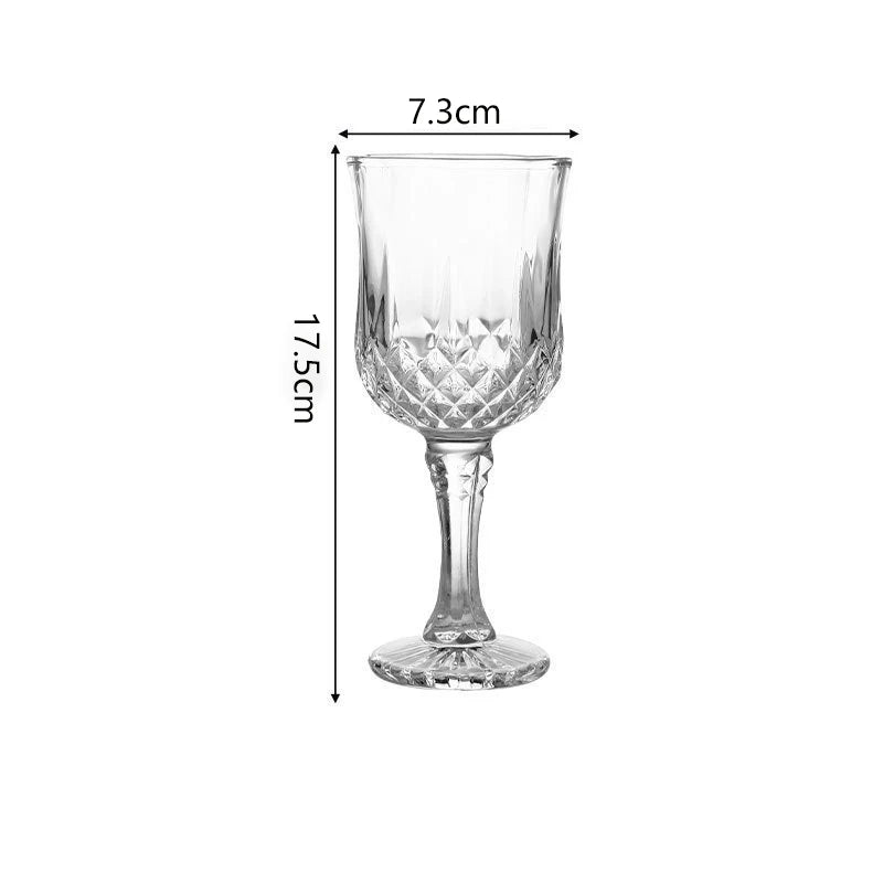 Diamond Design Champagne Glasses