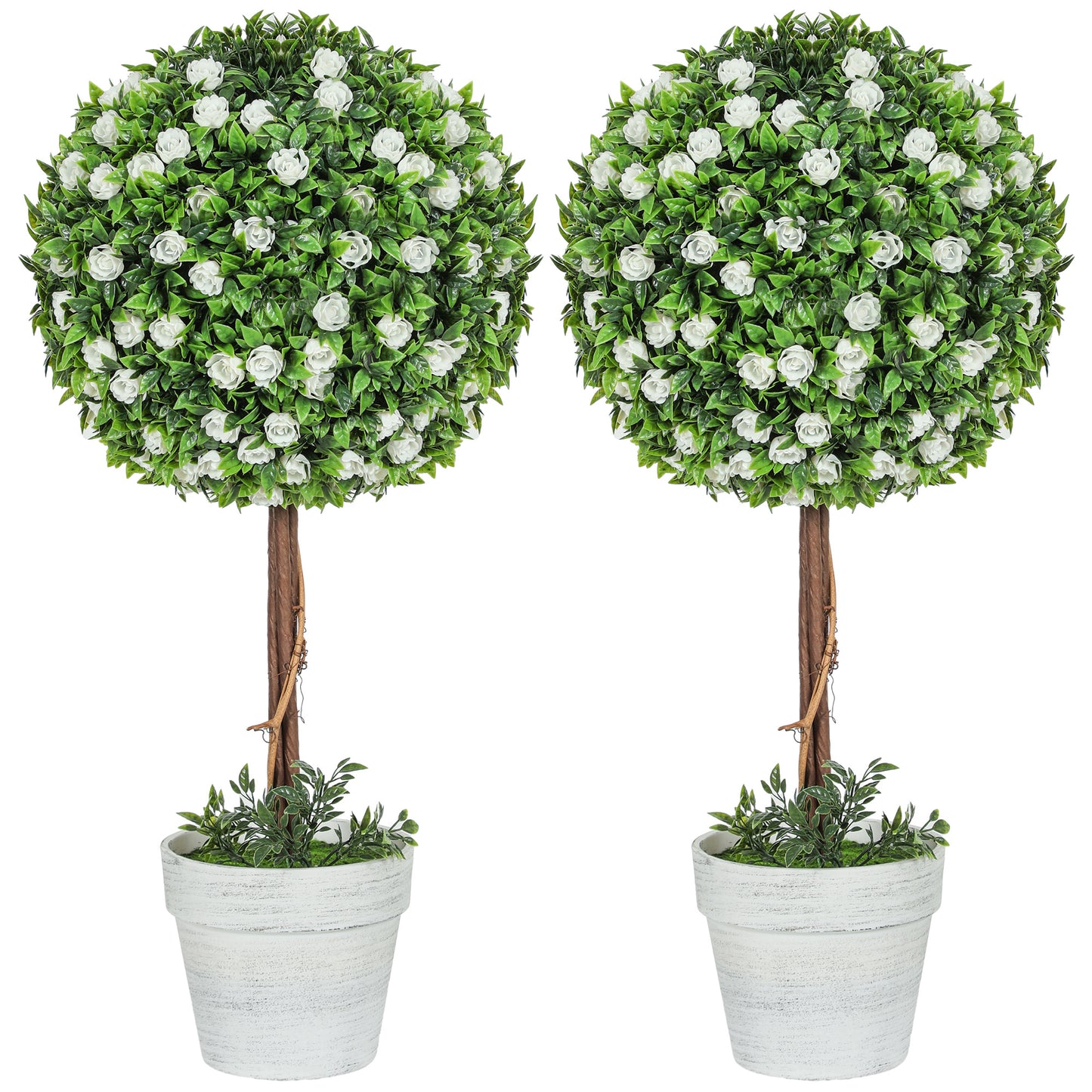 Topiary Ball Tree With Rose Flower
