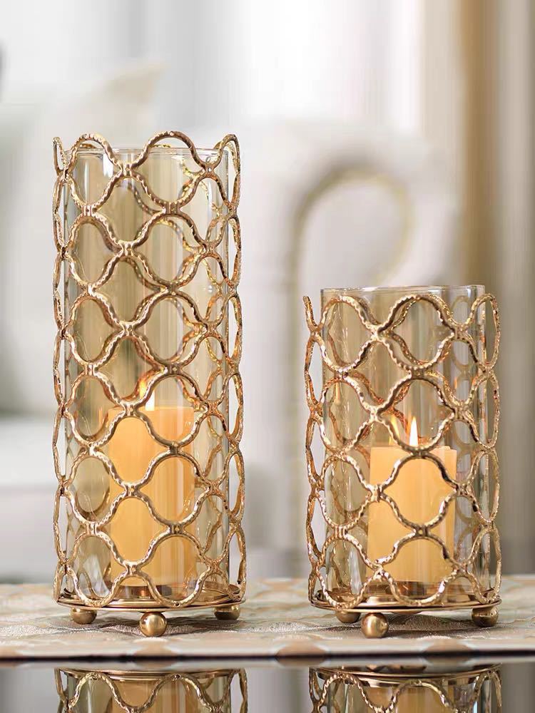 Hollow Out Golden Vase