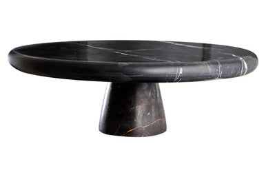Marmore Black and Gold Marble Cake Stand