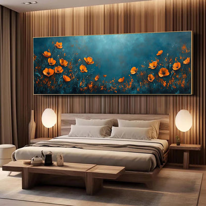 Abstract Floral Oil Painting