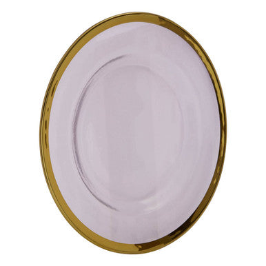 Textured Glass Dinner Plate