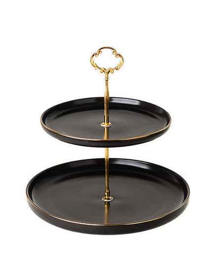 European Tiered Dessert Plate