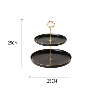 European Tiered Dessert Plate