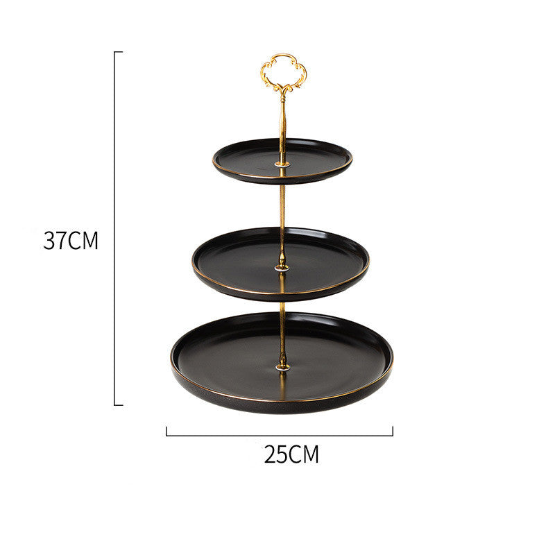 European Tiered Dessert Plate