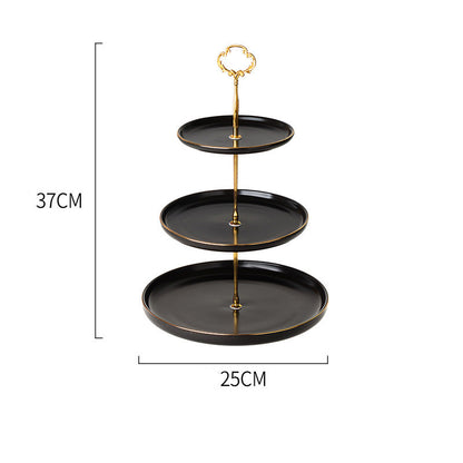 European Tiered Dessert Plate