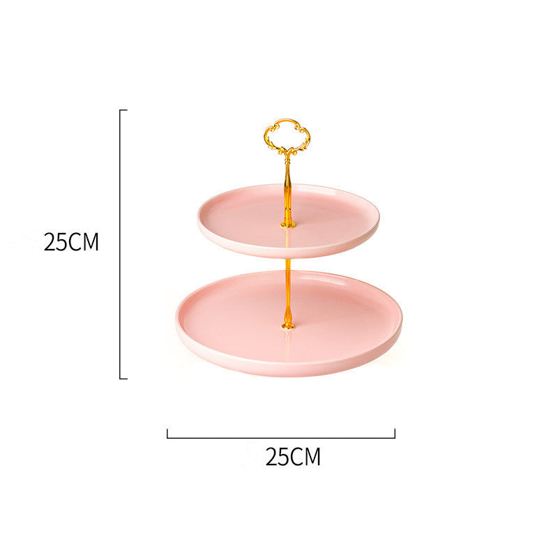 European Tiered Dessert Plate