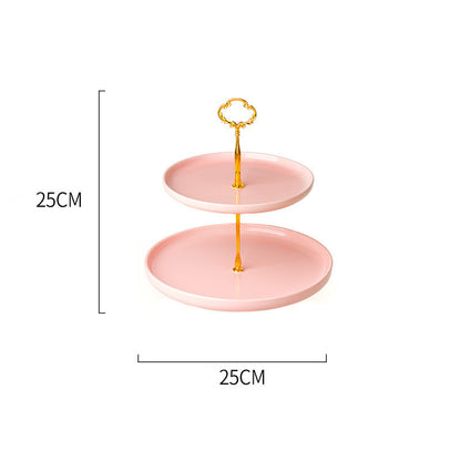 European Tiered Dessert Plate