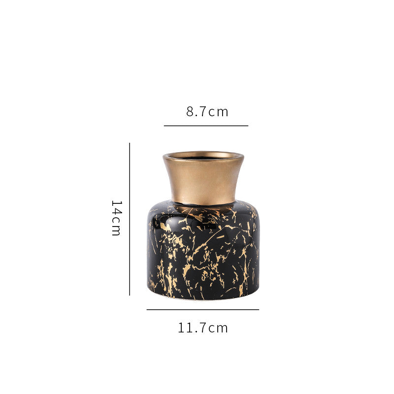 Black & Gold Luxury Vase