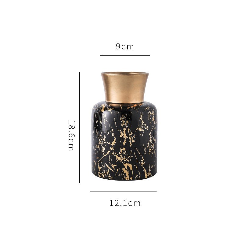 Black & Gold Luxury Vase
