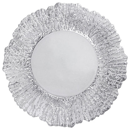 Tree Pattern Glass Fruit Plate