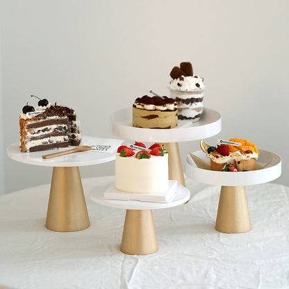 White & Gold Elegant Tray