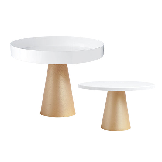 White & Gold Elegant Tray