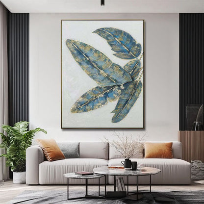 Golden And Green Leaves Oil Painting