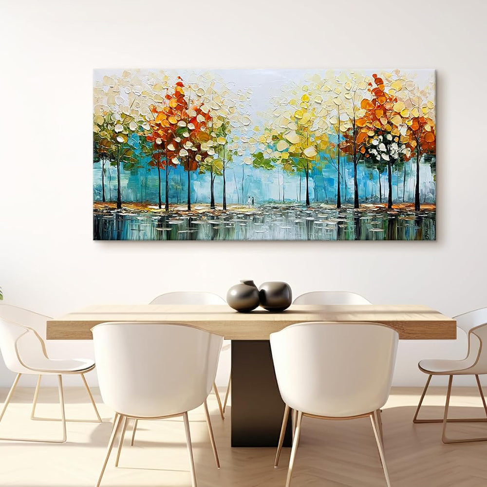 Palette Knife Abstract Landscape Oil Painting
