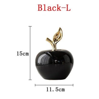 Classic European Style Ceramic Cute Funny Christmas Fruit Ornament Home Room Figurines Arts Crafts Desk Decor Statues Sculpture
