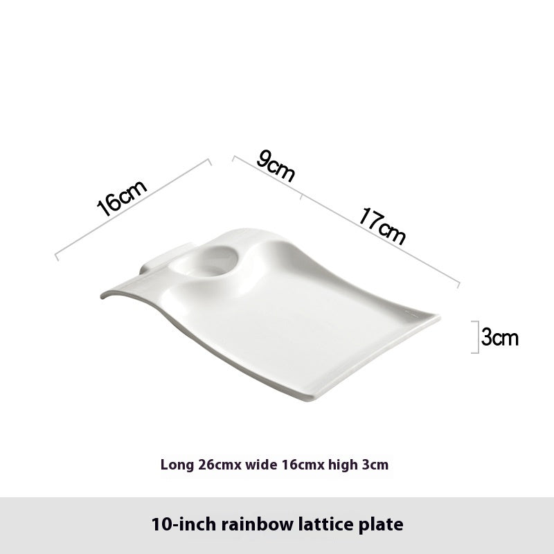 One Hole Serving Plate
