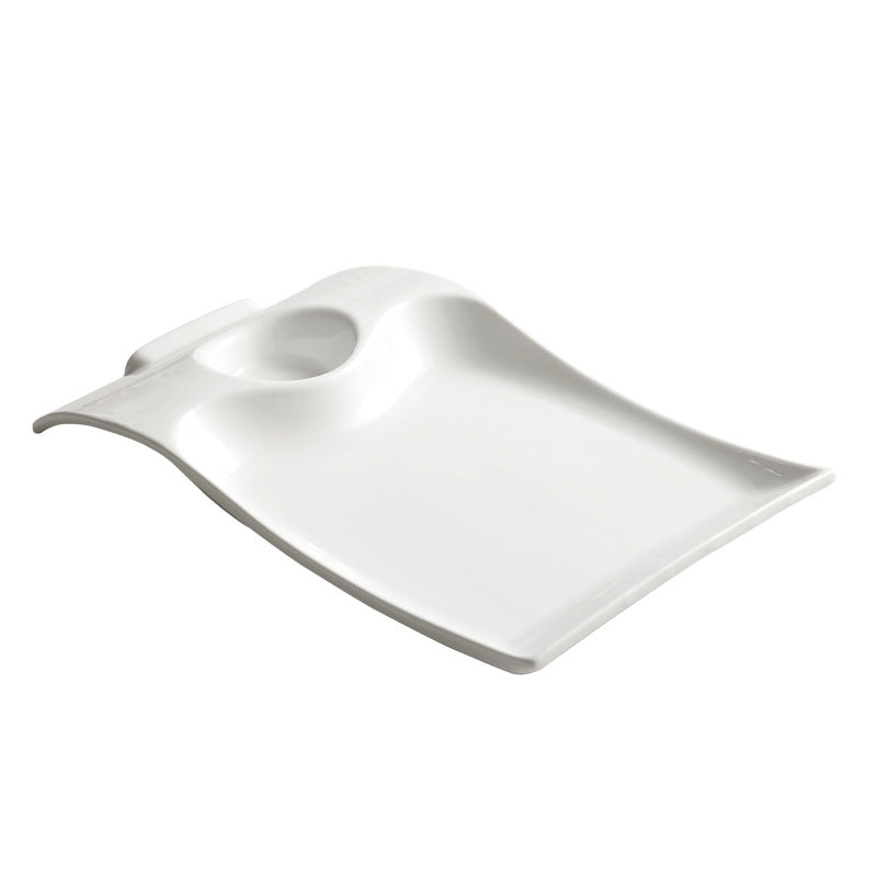 One Hole Serving Plate