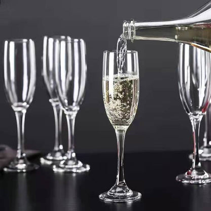 4PCS Crystal Champagne Glass