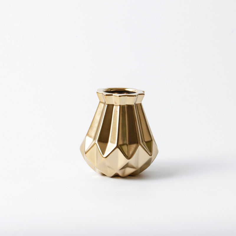 Elegant Golden Vase