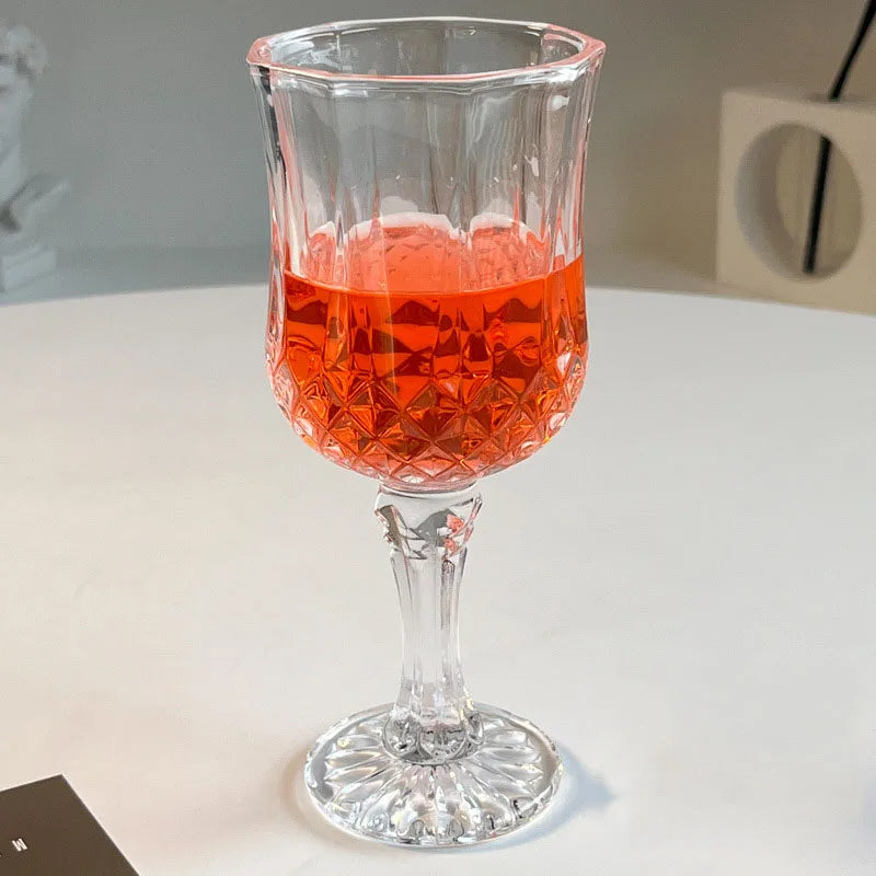 Diamond Design Champagne Glasses