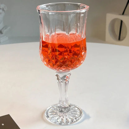 Diamond Design Champagne Glasses