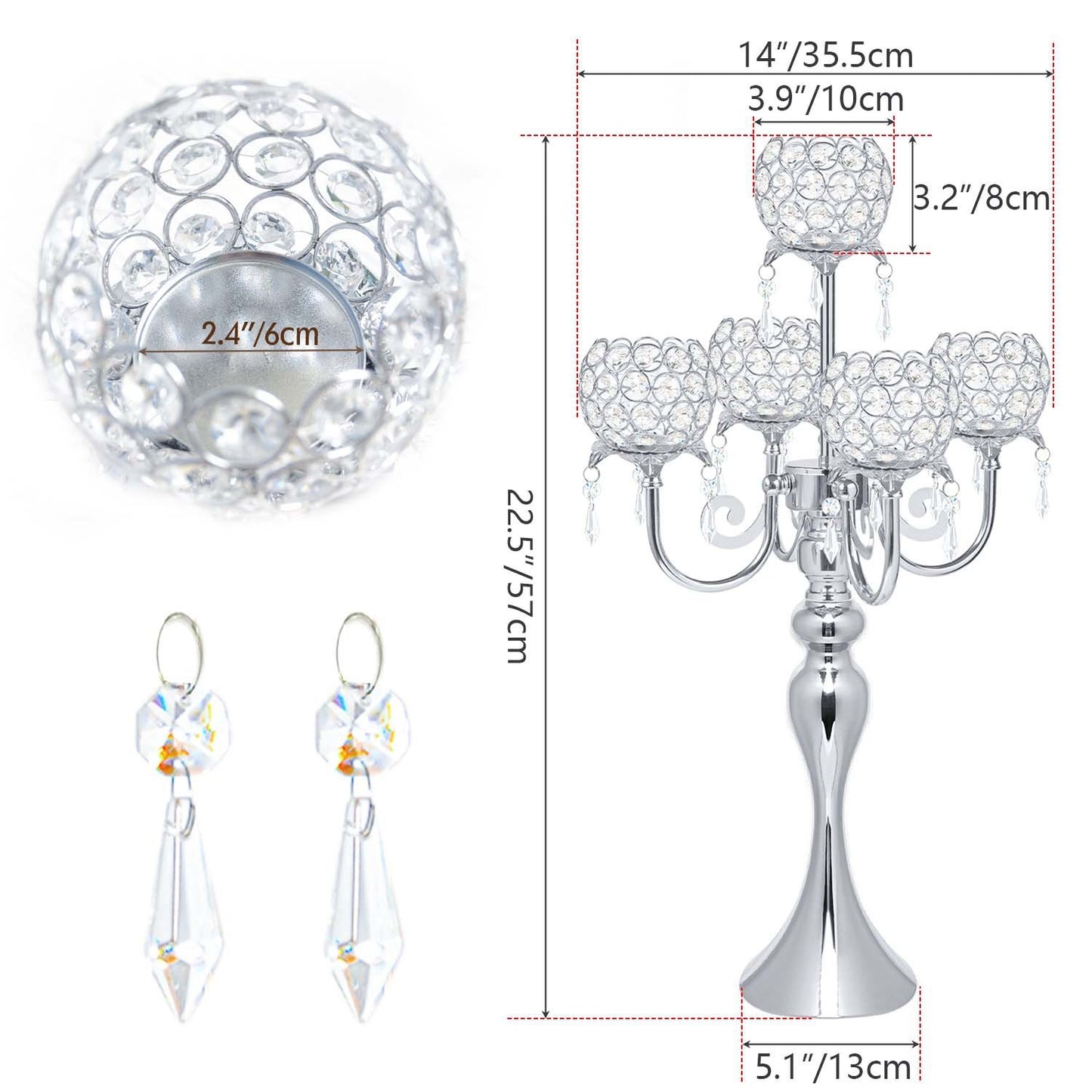 Pendant Candlestick Table Decoration