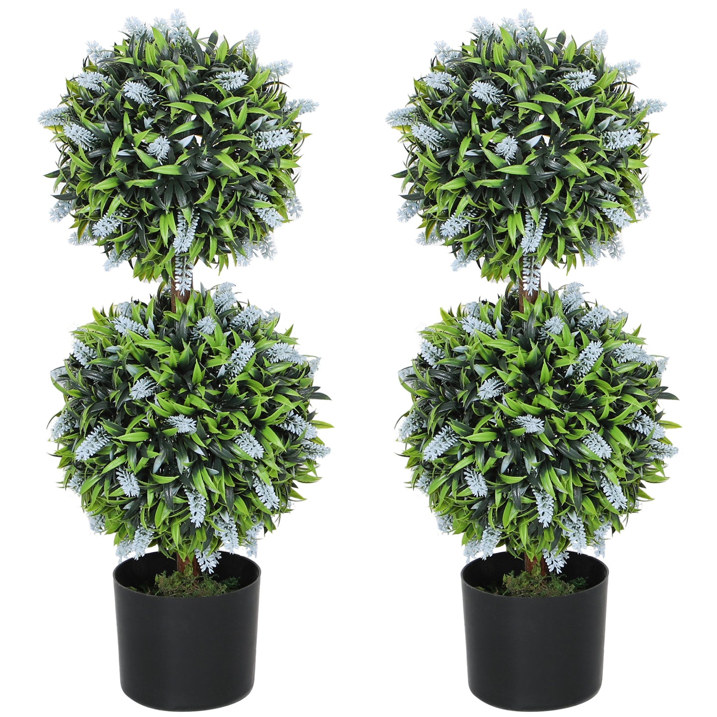 Artificial Lavender Ball Trees