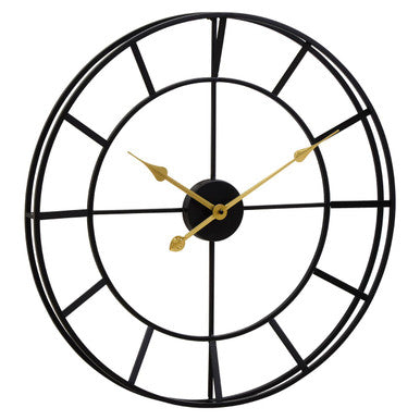 Black Finish Wall Clock