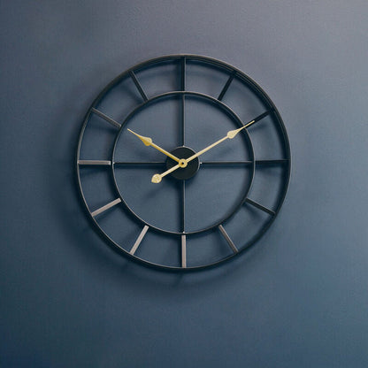 Black Finish Wall Clock