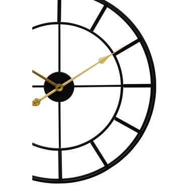 Black Finish Wall Clock