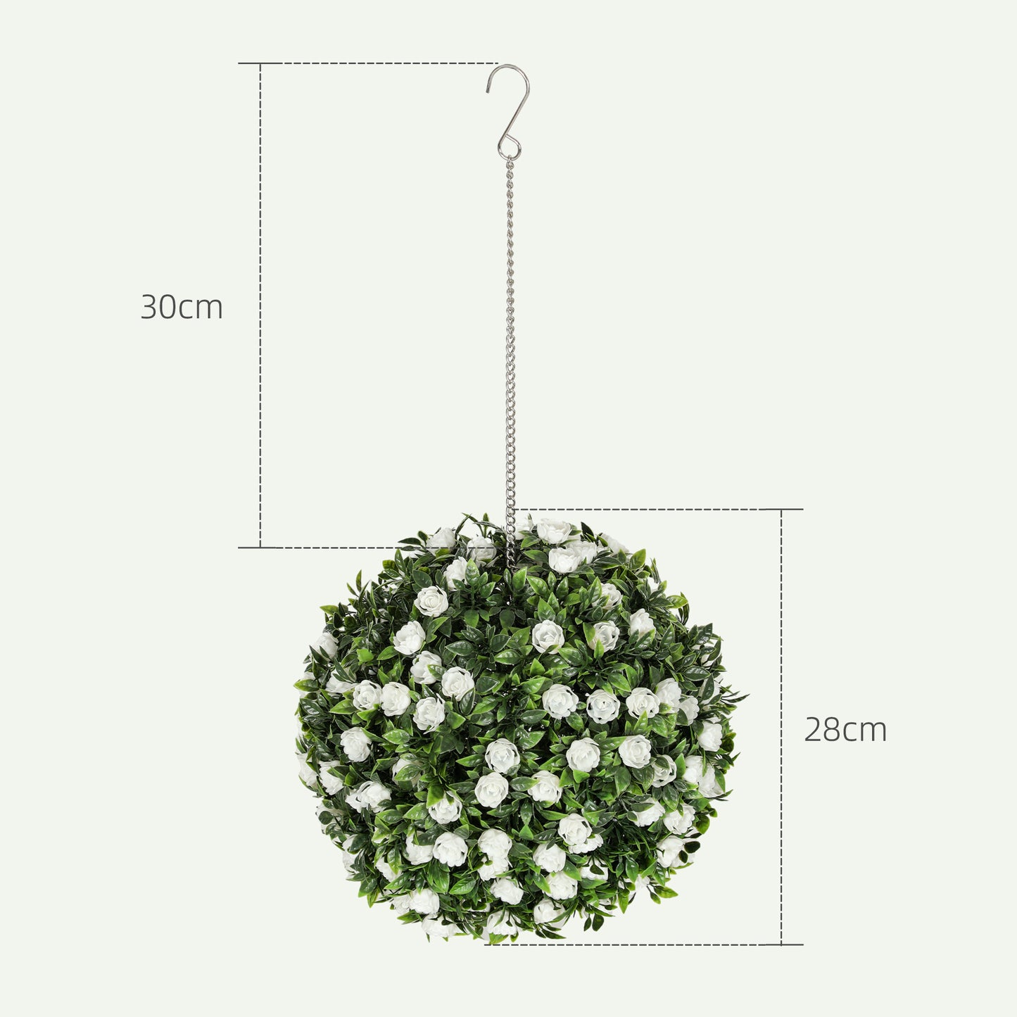 UV-protected Topiary Purple Rose Balls