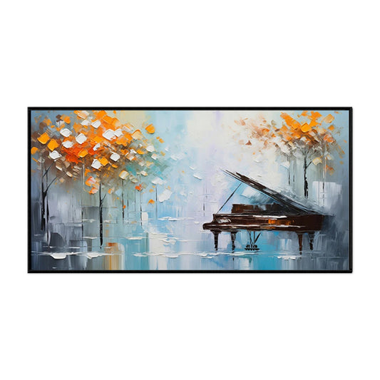 Modern Abstract Piano Oil Painting