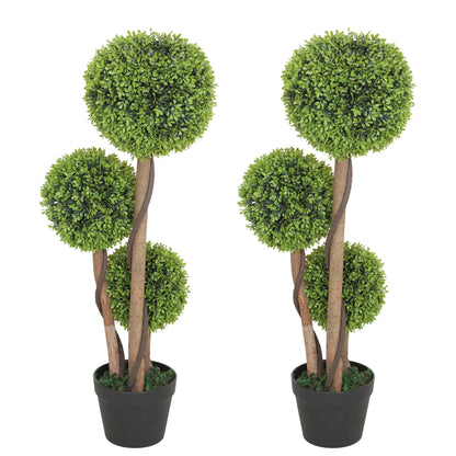 Set Of 2 Topiary Trees