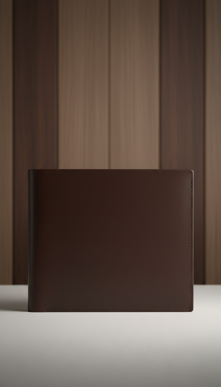 Leather-bound client folio for documents