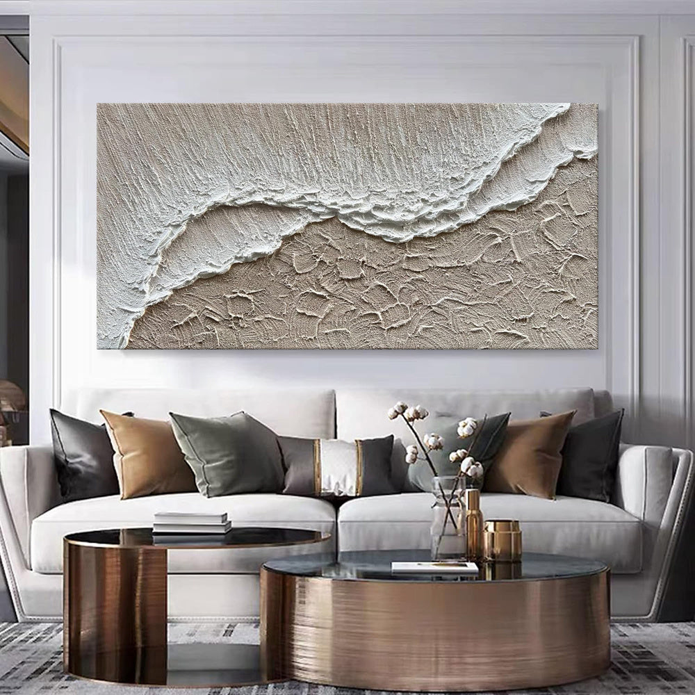 Earth Texture Sea Beach Oil Painting