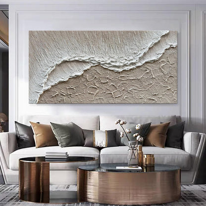 Earth Texture Sea Beach Oil Painting