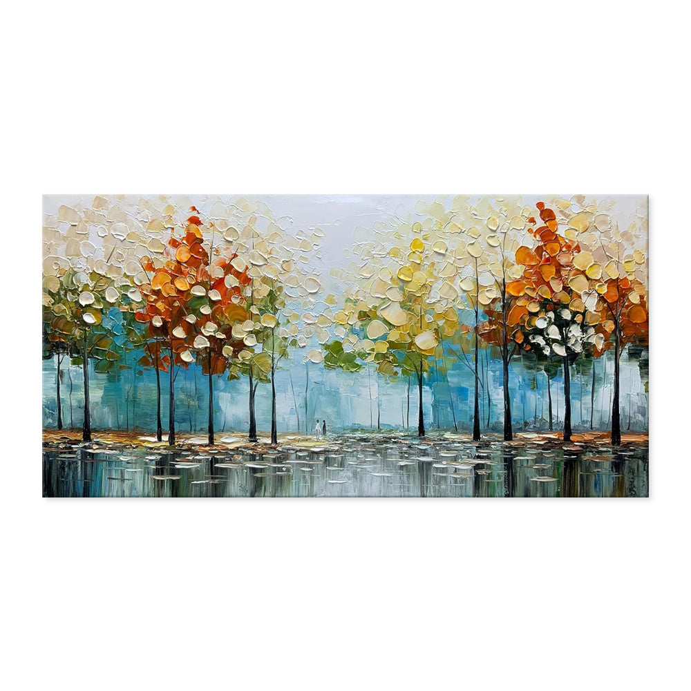 Palette Knife Abstract Landscape Oil Painting