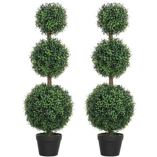 Topiary Ball Shaped Boxwood Trees